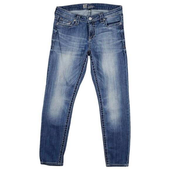 Kut from the Kloth 6 Ankle Womens Skinny Jean Mid Rise Thick Stitch 32x27.5 - Picture 2 of 10